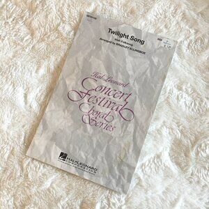 5/$25 'Twilight Song' Vocal Arrangement Christmas Music Sheets